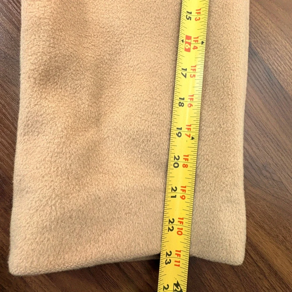 Vintage 70s Regency Cashmere Long Trench Coat 8 Camel Tan Tie Waist Old Money - Picture 9 of 12